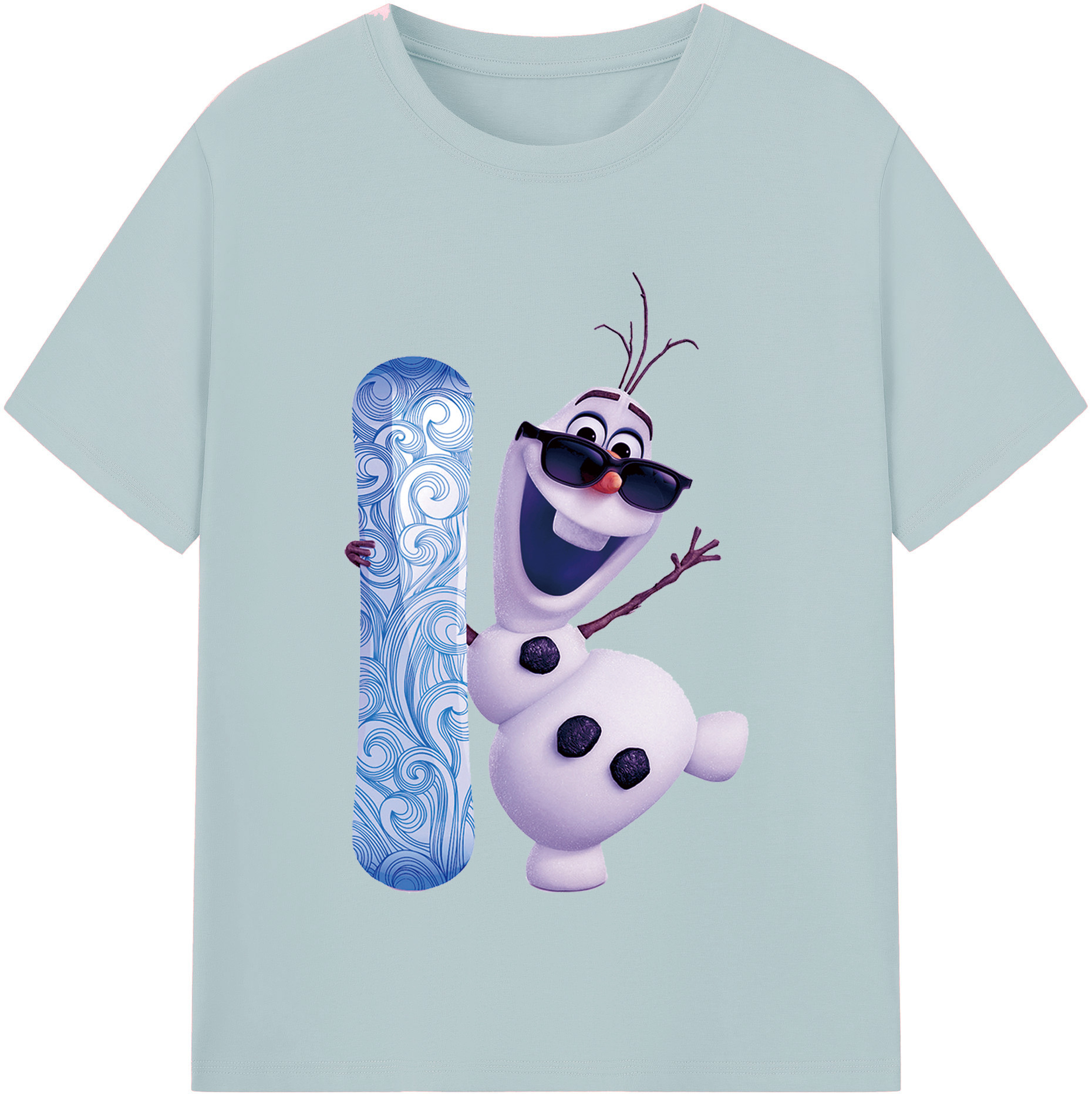 （画像用） アナと雪の女王 アンナ エルサ Frozen Anna Elsa 綿100％半袖Tシャツ（フロントプリント）